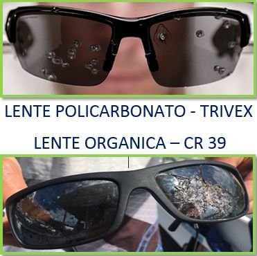 Policarbonato o CR 39 Policarbonato o CR 39